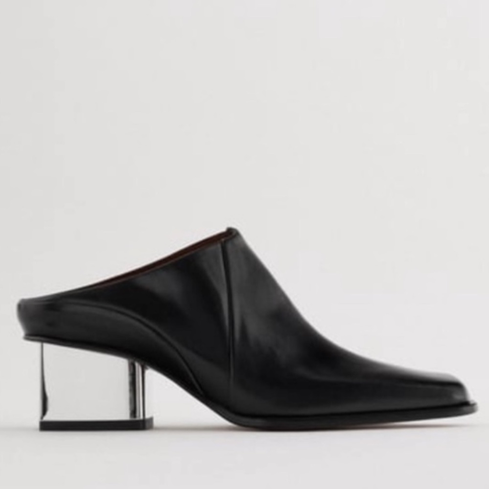 Zara Leather Mules